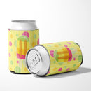 Ice Pop Popcicle Polkadots Can or Bottle Hugger Cooler Sleeve for Standard 12 oz Cans, Insulated Foam Beer & Soda Can Hugger Reusable