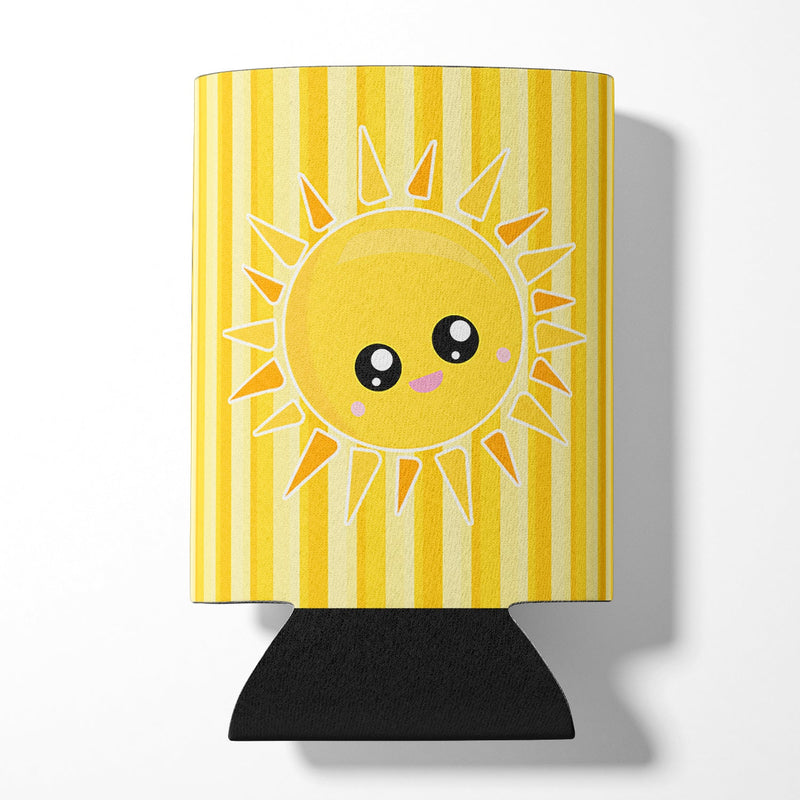 Sunshine Sun Face on Stripes Can or Bottle Hugger BB7071CC