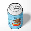 Puppy taking a bath Can or Bottle Hugger Cooler Sleeve for Standard 12 oz Cans, Insulated Foam Beer & Soda Can Hugger Reusable