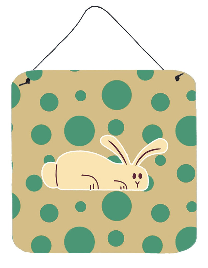 Rabbit on Polkadots Wall or Door Hanging Prints BB7083DS66