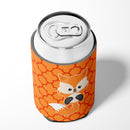 Baby Fox Quatrafoil Can or Bottle Hugger Cooler Sleeve for Standard 12 oz Cans, Insulated Foam Beer & Soda Can Hugger Reusable