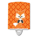 Baby Fox Quatrafoil Ceramic Night Light Compact, UL-Certified, Ideal for Bedroom, Bathroom, Nursery, Hallway, Kitchen, 6x4x3, Multicolor
