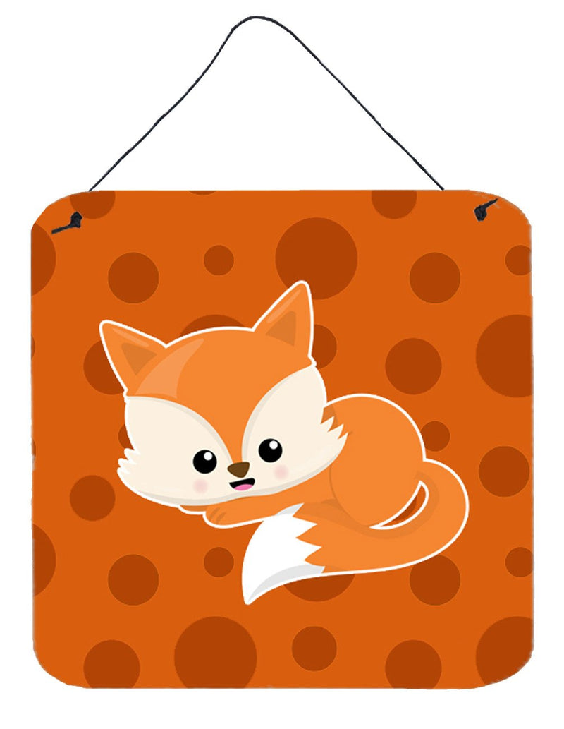 Baby Fox Polkadot Wall or Door Hanging Prints BB7086DS66