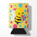 Bee with Flower Can or Bottle Hugger Cooler Sleeve for Standard 12 oz Cans, Insulated Foam Beer & Soda Can Hugger Reusable