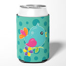 Bird on Teal Polkadots Can or Bottle Hugger Cooler Sleeve for Standard 12 oz Cans, Insulated Foam Beer & Soda Can Hugger Reusable