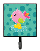 Bird in Rainboots and Puddle Leash or Key Holder Wall Hooks, Key Hooks Holder, Coat Rack Wall Mount, Coat Hooks, Hooks for Hanging Keys, Towels, Aprons, Leashes