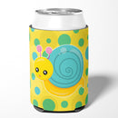 Snail on Polkadots Can or Bottle Hugger Cooler Sleeve for Standard 12 oz Cans, Insulated Foam Beer & Soda Can Hugger Reusable
