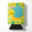 Snail on Polkadots Can or Bottle Hugger Cooler Sleeve for Standard 12 oz Cans, Insulated Foam Beer & Soda Can Hugger Reusable