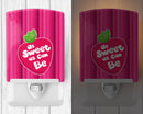 Stawberry As Sweet as Can Be Ceramic Night Light Compact, UL-Certified, Ideal for Bedroom, Bathroom, Nursery, Hallway, Kitchen, 6x4x3, Multicolor