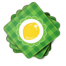 Lemon Foam Coasters Set of 4 Cup Coasters for Indoor Outdoor, Tabletop Protection, Anti Slip, Mouse pad Material