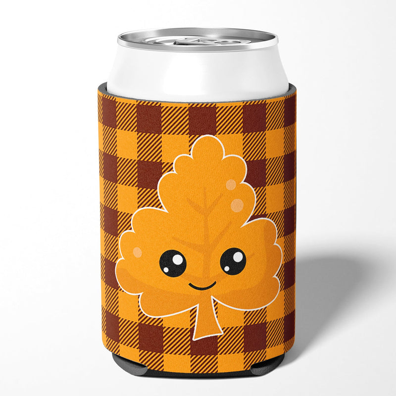 Fall Leaf on Gingham Can or Bottle Hugger BB7109CC