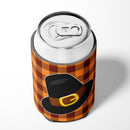 Thanksgiving Pilgrim Hat Can or Bottle Hugger Cooler Sleeve for Standard 12 oz Cans, Insulated Foam Beer & Soda Can Hugger Reusable