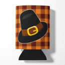 Thanksgiving Pilgrim Hat Can or Bottle Hugger Cooler Sleeve for Standard 12 oz Cans, Insulated Foam Beer & Soda Can Hugger Reusable