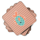 Fish Foam Coasters Set of 4 Cup Coasters for Indoor Outdoor, Tabletop Protection, Anti Slip, Mouse pad Material