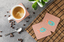 Fish Foam Coasters Set of 4 Cup Coasters for Indoor Outdoor, Tabletop Protection, Anti Slip, Mouse pad Material