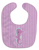 Seahorse Baby Bib Easy-Clean Baby Bib Baby Feeding Accessory Baby Mealtime Essential, 10 x 13, Multicolor