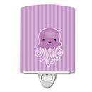 Jellyfish Ceramic Night Light Compact, UL-Certified, Ideal for Bedroom, Bathroom, Nursery, Hallway, Kitchen, 6x4x3, Multicolor