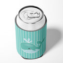Whale Can or Bottle Hugger Cooler Sleeve for Standard 12 oz Cans, Insulated Foam Beer & Soda Can Hugger Reusable