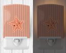 Starfish Ceramic Night Light Compact, UL-Certified, Ideal for Bedroom, Bathroom, Nursery, Hallway, Kitchen, 6x4x3, Multicolor