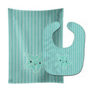 Starfish Baby Bib & Burp Cloth Easy-Clean Baby Bib Baby Feeding Accessory Baby Mealtime Essential