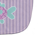 Purple Fish Baby Bib Easy-Clean Baby Bib Baby Feeding Accessory Baby Mealtime Essential, 10 x 13, Multicolor