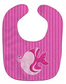 Pink Fish Baby Bib Easy-Clean Baby Bib Baby Feeding Accessory Baby Mealtime Essential, 10 x 13, Multicolor