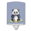 Panda Bear Ceramic Night Light Compact, UL-Certified, Ideal for Bedroom, Bathroom, Nursery, Hallway, Kitchen, 6x4x3, Multicolor