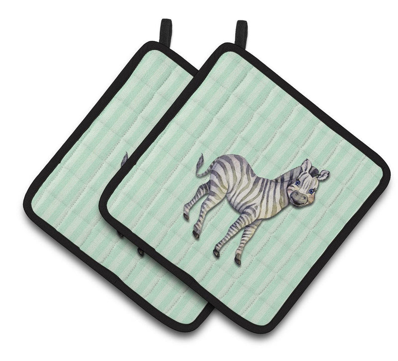 Zebra Pair of Pot Holders BB7143PTHD