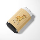 Giraffe Can or Bottle Hugger Cooler Sleeve for Standard 12 oz Cans, Insulated Foam Beer & Soda Can Hugger Reusable