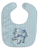 Elephant Baby Bib Easy-Clean Baby Bib Baby Feeding Accessory Baby Mealtime Essential, 10 x 13, Multicolor