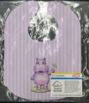 Hippopotamus Baby Bib Easy-Clean Baby Bib Baby Feeding Accessory Baby Mealtime Essential, 10 x 13, Multicolor