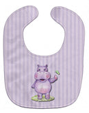 Hippopotamus Baby Bib Easy-Clean Baby Bib Baby Feeding Accessory Baby Mealtime Essential, 10 x 13, Multicolor