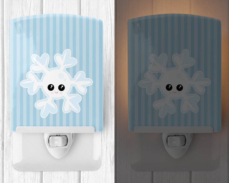 Weather Snowflake Face Ceramic Night Light BB7149CNL