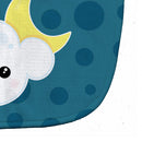 Weather Cloudy Moon Face Baby Bib Easy-Clean Baby Bib Baby Feeding Accessory Baby Mealtime Essential, 10 x 13, Multicolor