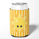Weather Sunshine Face Can or Bottle Hugger Cooler Sleeve for Standard 12 oz Cans, Insulated Foam Beer & Soda Can Hugger Reusable