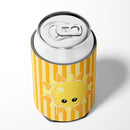 Weather Sunshine Face Can or Bottle Hugger Cooler Sleeve for Standard 12 oz Cans, Insulated Foam Beer & Soda Can Hugger Reusable