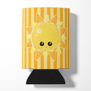 Weather Sunshine Face Can or Bottle Hugger Cooler Sleeve for Standard 12 oz Cans, Insulated Foam Beer & Soda Can Hugger Reusable