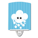 Weather Snowing Face Ceramic Night Light Compact, UL-Certified, Ideal for Bedroom, Bathroom, Nursery, Hallway, Kitchen, 6x4x3, Multicolor