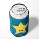 Weather Night Star Face Can or Bottle Hugger Cooler Sleeve for Standard 12 oz Cans, Insulated Foam Beer & Soda Can Hugger Reusable