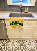 Blueberries on Basketweave Kitchen Towel – Artistic Dish Towel for Everyday Use BB7167KTWL
