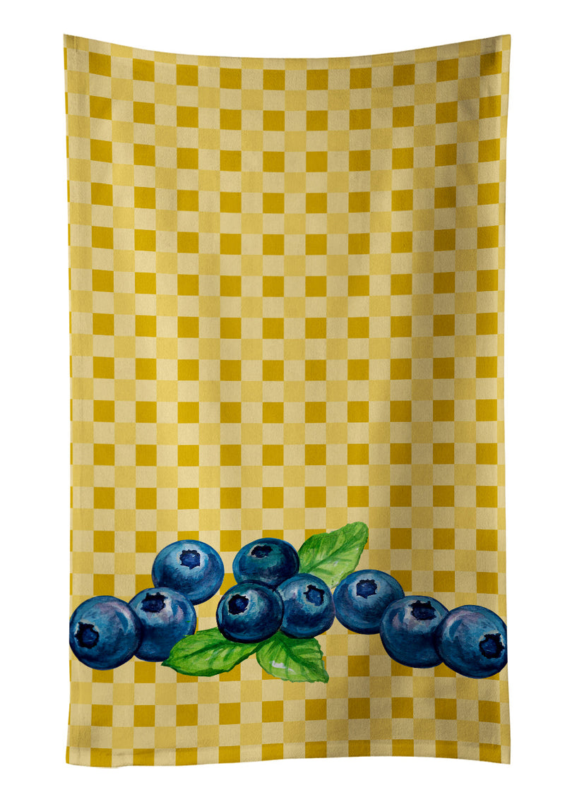 Blueberries on Basketweave Kitchen Towel BB7167KTWL