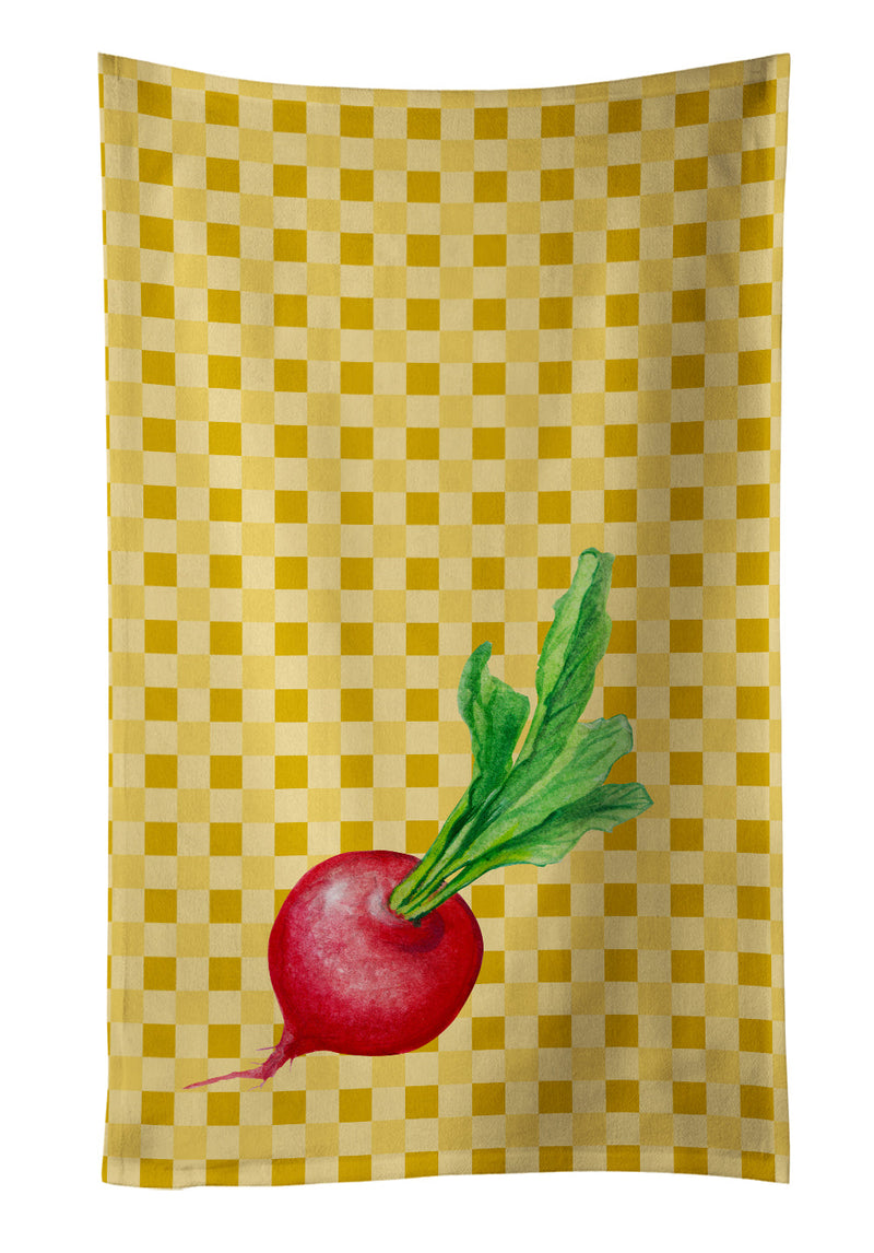 Radish on Basketweave Kitchen Towel BB7210KTWL