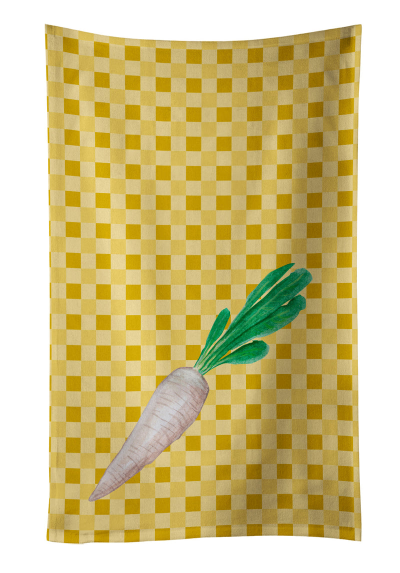 White Radish on Basketweave Kitchen Towel BB7216KTWL