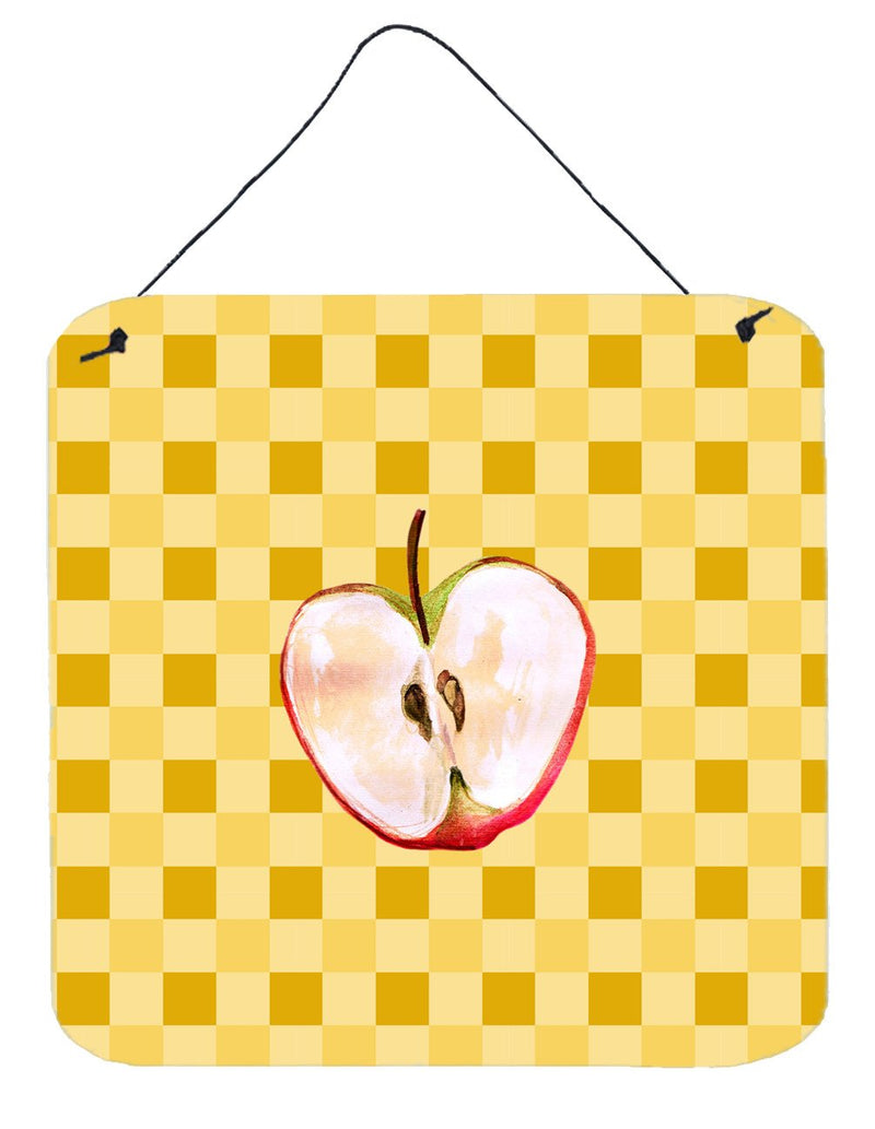 Half Apple on Basketweave Wall or Door Hanging Prints BB7218DS66