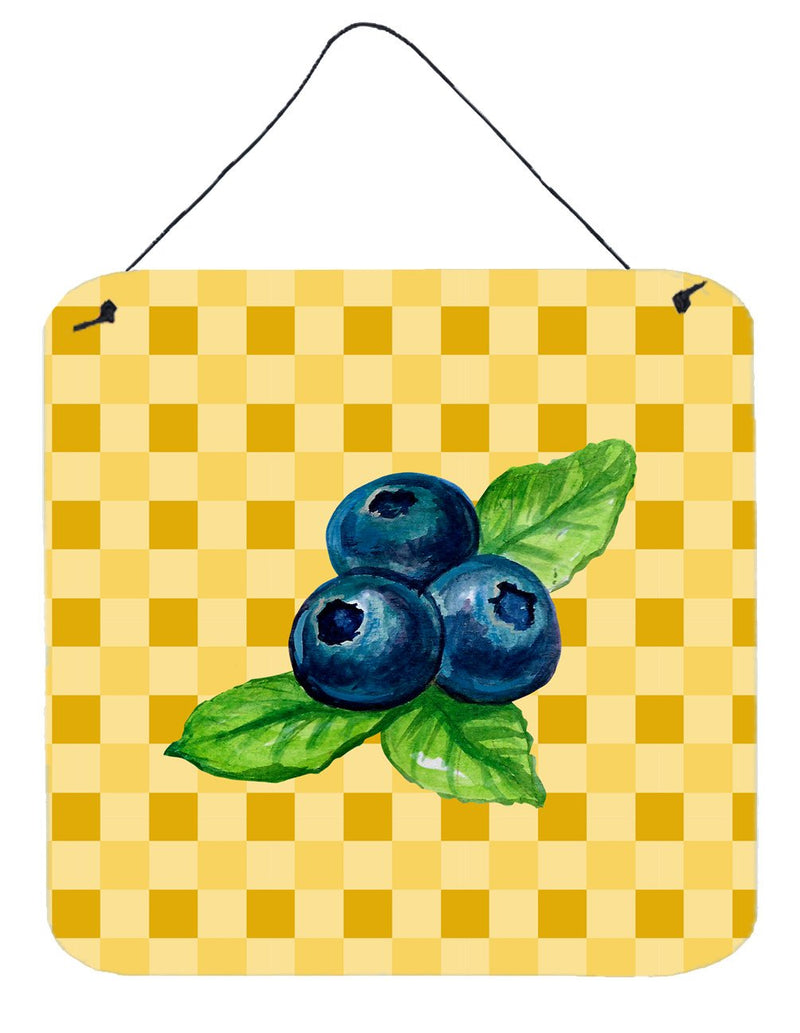Blueberries on Basketweave Wall or Door Hanging Prints BB7223DS66