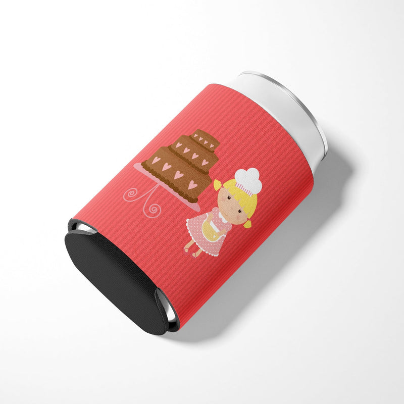 Valentine's Cake Baker Blonde Can or Bottle Hugger BB7265CC