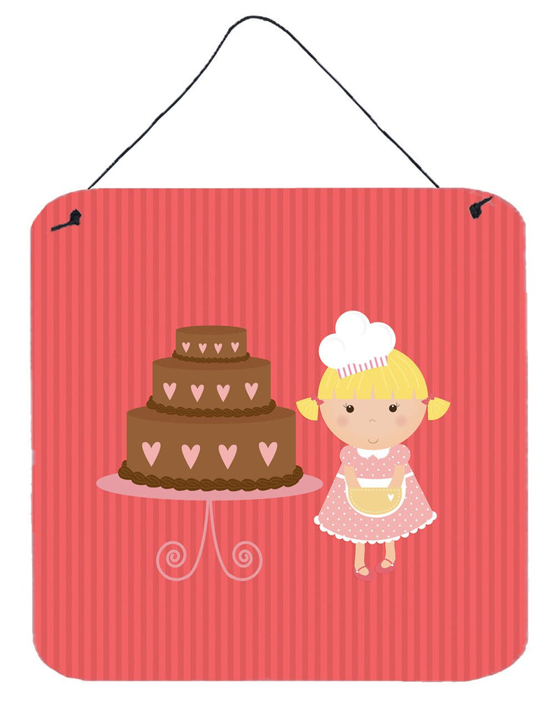 Valentine's Cake Baker Blonde Wall or Door Hanging Prints BB7265DS66