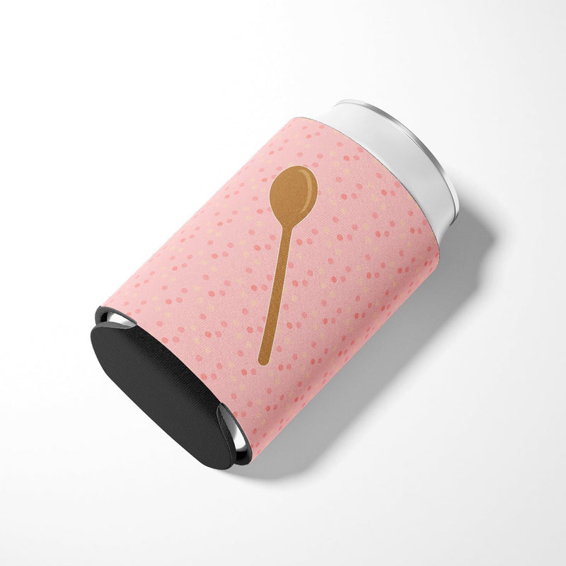 Wooden Spoon Pink Can or Bottle Hugger BB7270CC