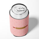 Rolling Pin Pink Can or Bottle Hugger Cooler Sleeve for Standard 12 oz Cans, Insulated Foam Beer & Soda Can Hugger Reusable