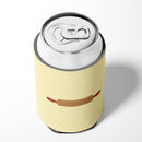 Rolling Pin on Yellow Can or Bottle Hugger Cooler Sleeve for Standard 12 oz Cans, Insulated Foam Beer & Soda Can Hugger Reusable